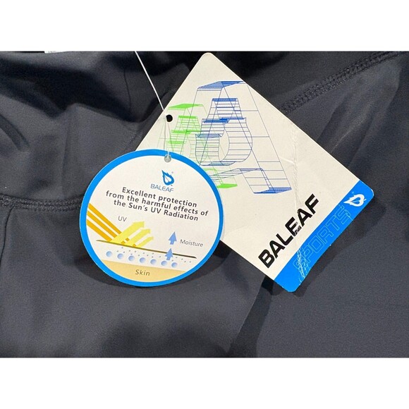 BALEAF Mens Black UV Block Nylon Stretch Cycling Gel Padded Bike Pants Sz XL NWT - Picture 6 of 12